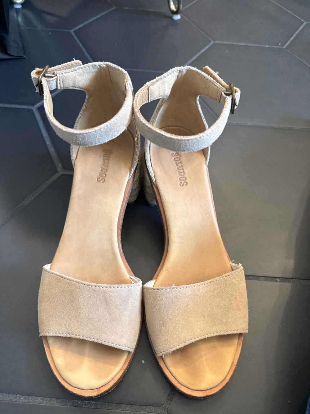 Solid is Espadrille Block Heel size 6